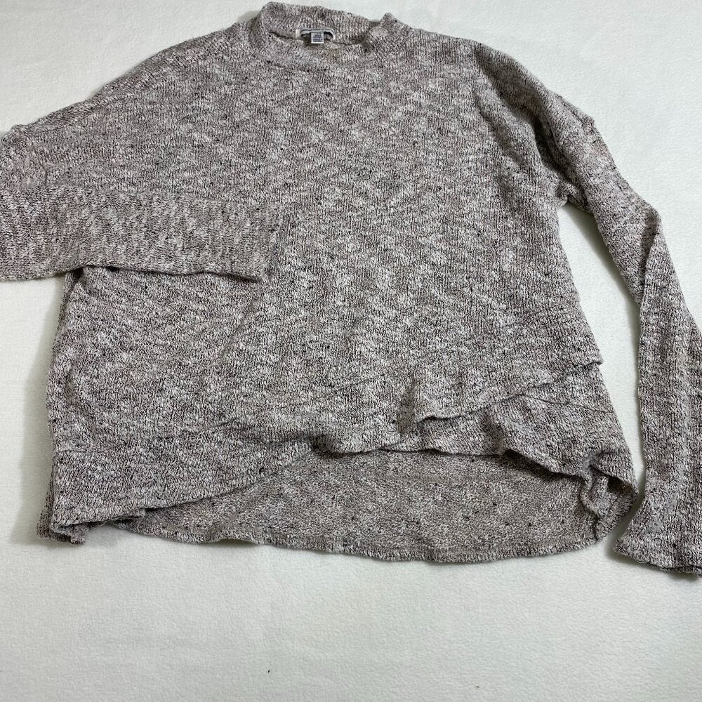 VTG American Eagle Outfitters Womens Cotton Blend Sweater Large Gray and Brown